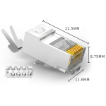 CAT7 Metal Shielded RJ45 Connector Modular Plug CAT 7 8P8C Network RJ 45 Cable Crimping Ethernet Connector - Image 5