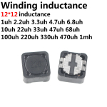 Inductor CD127R 12*12*7MM SMD Power Inductance 1UH 2R2 2.2 3.3UH 4.7UH 6.8UH 10 UH 100UH 150UH 220UH 330UH 470UH 1MH 2.2MH