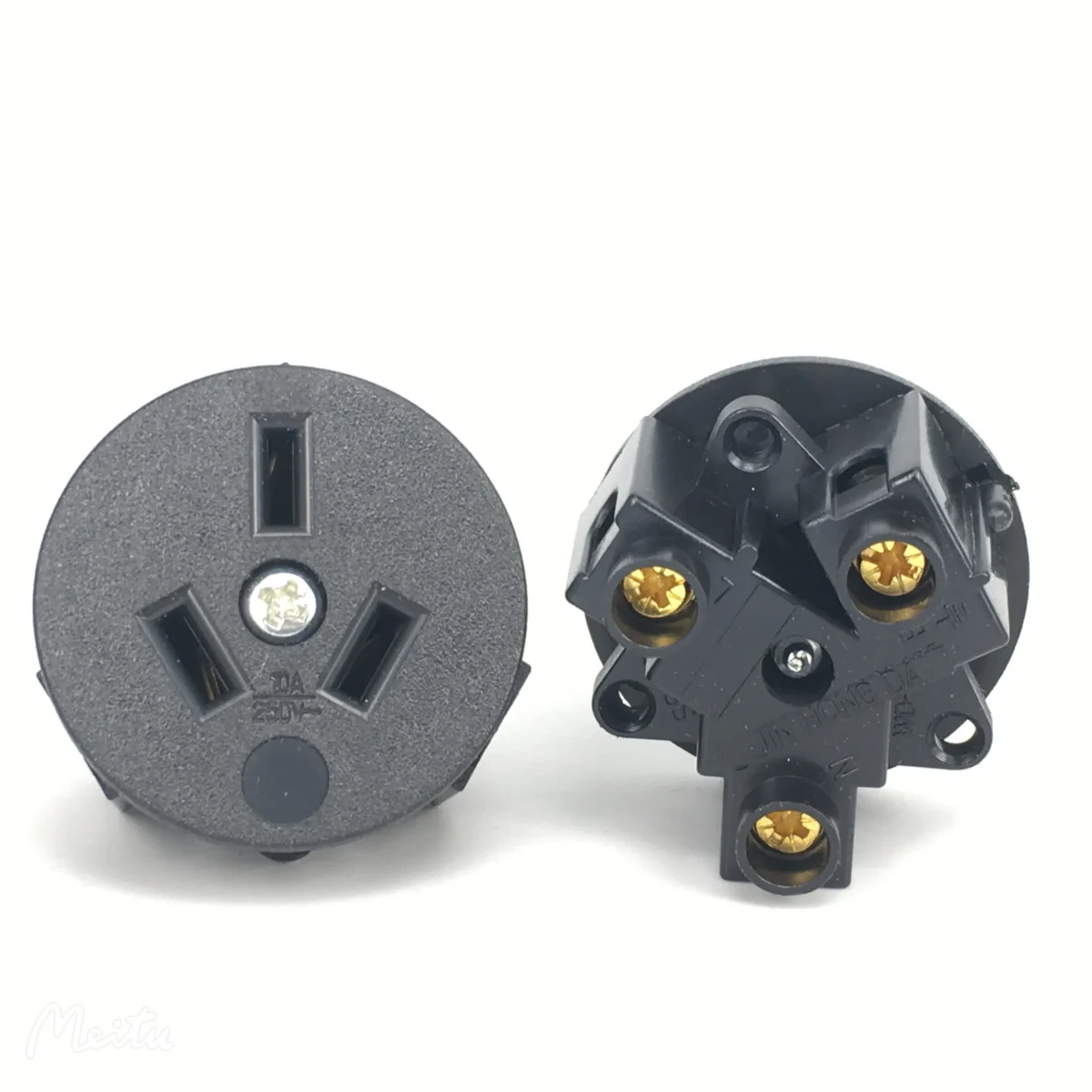 Black Copper 10/16A 250V American Japan Australian British EU Germany French Brazil Universal Electrical AC power socket - Image 5