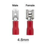 Female Male Crimp Terminal 2.8mm 4.8mm 6.3mm Insulated Spade Wire Connector Electrical Wire Cable Plug - Image 4