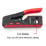 utp cat5e connector+CAT5 CAT6 CAT6A CAT7 CAT8 Crimping Pliers multitool rj45 crimper network tool stripper ethernet cable cutter - Image 6