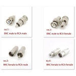 BNC male female to RCA male female wire connector Converter plug jack audio video CCTV camera Coaxial Cable p1 - Image 3