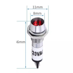 8MM Metal Indicator Light XD8-1 Small Power Work Signal Light Red, Green, Yellow, Blue, White 220V 12V 24V - Image 6