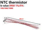 Enameled wire thermistors 1% small black MF52B103F 10 k 100 k B3950 B3435 probe with line