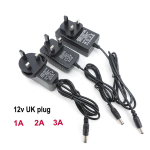 3pin UK Plug AC 220V to DC 5v 9v 12v 24v 1A 2A 3A 1000ma 2000ma 3000ma Power Supply Transformer Charger Adapter 5.5x2.5mm for led strip c1