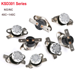 Bimetal thermostat KSD301 40C ~140C Temperature Switch Normally Open/Normally Closed Thermostat Control 40 50 60 70 80 90 100C