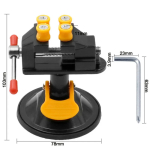 360 ° Rotatable Mini Table Bench Vise Adjustable Jaw Fixed Electric Small Grinder Rotary Suction Cup Fixed Frame Hand Tools - Image 6