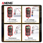 ANENG 8340 Intelligent Anti Burn Digital Multimeter Voltmeter Ohm Meter 1999 Counting AC/DC Voltage Resistance NCV Household Cir - Image 3