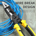 9 in 1 Multifunction Electrician Pliers Long Nose Pliers Combination Pliers Stripper/Crimper Pliers Diagonal Pliers Hand Tools - Image 4