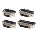 MDR Servo driver SCSI Connector HPCN Slot Type 14/20/26/36/50 pin female plug 180 90 Degree right angle Through Holes pcb - Image 2