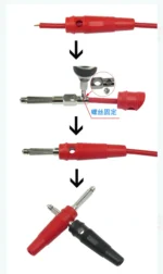 4mm 32A High Current Solderless Screw Side Stackable Banana Plug Connector Copper - Image 4