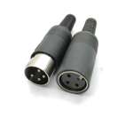 DIN 3pin 4pin 5pin 6pin 7pin 8 Pin Male Female Plug socket jack Solder Connector with Plastic Handle D Connectors P1 - Image 3