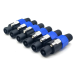 blue 4 Pin NL4FC Speaker Connector Locking Plug and Socket Male Docking Cable Connector Audio Adapter - Image 3