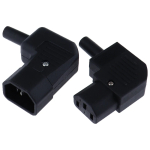 IEC 320 C13 Power Plug 10A 250V Power Cable Connector Assembly Connector, 90 Degree Angled C13 Female AC Adapter IEC 320 C13 Po - Image 2