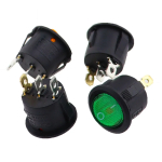 KCD1 5V-12V / 220v ON/OFF Round Rocker Switch LED illuminated Car Dashboard Dash Boat Van With light - Image 3