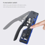 Network cable clamp pliers stripping Crimping pliers/Professional Network Cable Tester RJ45 RJ11 RJ12 CAT5 UTP LAN Cable Tester - Image 6