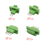 5.08mm Pitch  KF2EDG 2P/3/4/5Pin Through-wall Screw Terminals Block Wire Connector Bulkhead Male Femle Wall Terminals - Image 4