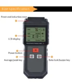ET825 Portable EMF Meter Professional Electromagnetic Field Radiation Detector Handheld Portable Radio Frequency Warn Meter - Image 5
