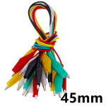 Color Alligator Clip Electric DIY Small Battery Power Cord Sheath Electric Clamp Double Head Test Clamp.28mm35mm45mm 50cm - Image 5