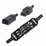 IEC320 10A 250V Black Male female docking Plug Connector Rewireable C13 C14 Plug Rewirable Power Konektor 3 Pin AC Socket - Image 3