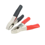 5A 50mm Red Black electric Alligator Crocodile clamp Clips Power Test Probe Lead Socket cable Connector banana Plug Metal p1 - Image 6