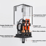MK2P-I MK3P-I High Power Intermediate Relay Copper Coil Silver Contact General Micro Mini Electromagnetic Relay AC220V/DC24V - Image 2