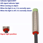 M8 PR08-2DN/1.5DN2/2DP/1.5DP2 DC12-24(6-36)V cylindrical proximity switch 0-1.6mm sensor NPN PNP dc three-wire often open - Image 4