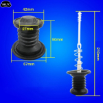Universal Rubber Washing Machine Water Drain Valve Plug Water Sealing Rubber Pad Drain Valve Spring Fittings - Image 3