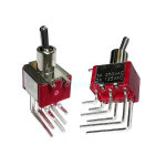 SH T80-T 3/6Pins SPDT DPDT ON ON 2 Positions Vertical Right Angle PCB Mount Mini Toggle Switch - Image 6