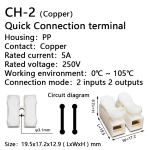 CH1 CH2 CH3 CH4 Quick Splice Lock Wire Connectors 1/2/3/4Pins Copper Electrical Cable Terminals For Easy Safe Splicing Into Wire - Image 5