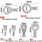 Open Barrel Wire Crimp Copper Terminal Connector- Non-Insulated Ring Lugs Crimp Cable Connector - Image 4