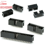 2.54MM pitch  dip 6P 10P 20P 26P 34P 40P PIN MALE SOCKET straight idc box headers PCB CONNECTOR DOUBLE ROW DC3 HEADER