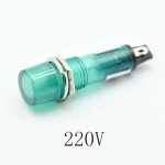 220V 12V 24VDC Mounting hole 10mm Signal Lamp Panel Mounting Neon Indicator Red Green orange Lights - Image 4