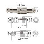GX12 Butt type 2/3/4/5/6/7 Pin Electric Aviation Socket & Plug 12MM Docking Power Male& Female Circular Panel Connector - Image 6