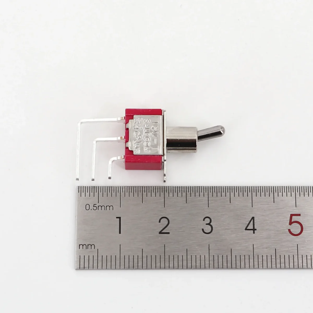 T80-T Vertical Right Angle PCB Mount Miniature Toggle Switch 5A/125VAC - Image 5