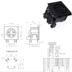 S Terminal Audio Video Din Female Socket Connector S-video PCB Mount 3/4/5/6/8/9Pin Silver Tone PS2 Circular DIN Micro Jack - Image 4