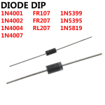 DIODE DIP 1N4001 1N4002 1N4004 1N4007 FR107 1N5819 RL207 FR207 1N5399 1N5395