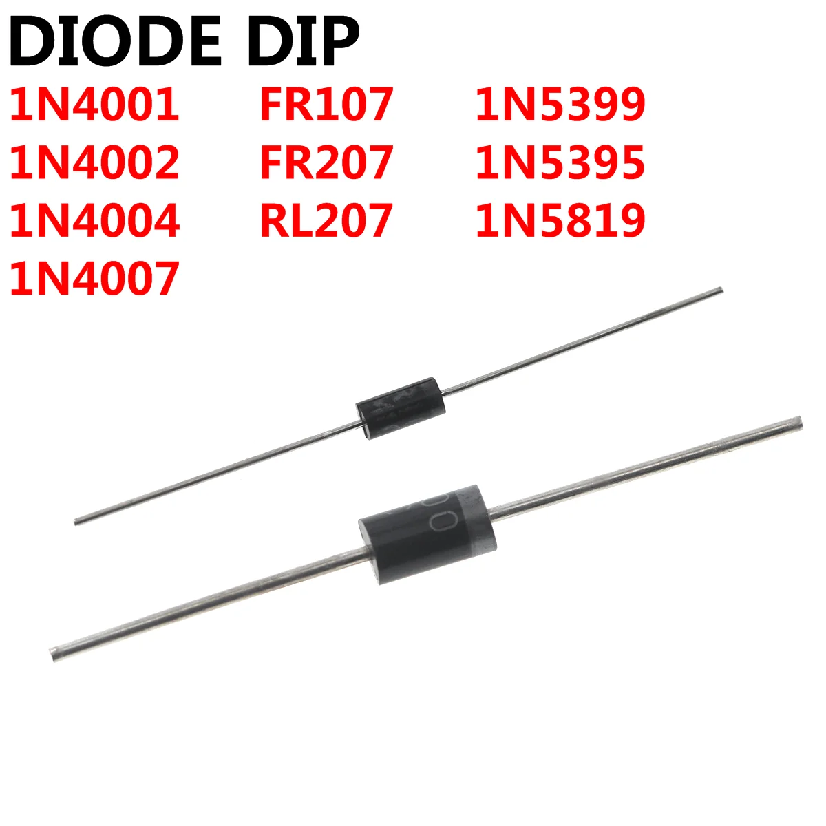 kf-S6d1e989a6f9a4332980faa497c7a8ab0p-200PCS-DIODE-DIP-1N4001-1N4002-1N4004-1N4007-FR107-1N5819-RL207-FR207-1N5399-1N5395.webp DIODE DIP 1N4001 1N4002 1N4004 1N4007 FR107 1N5819 RL207 FR207 1N5399 1N5395 - Image 1