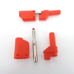 Safety Fully Insulated 4mm Male Stackable Banana male Plug Connector red black for cable plug - Image 6