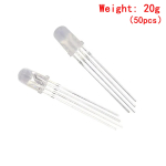 5mm full-color LED RGB red/green/blue Common Cathode/Anode Four feet transparent highlight color light 5mm diode colorful - Image 2
