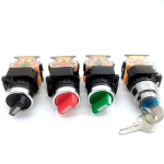22mm Rotary Switch La38-11x2 / X3 Instantaneous / Locking 2 / 3 Position 10a400v Power Switch with Key Red Green Black - Image 3