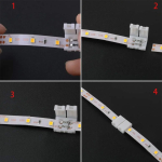 LED Strip Connector 8mm 2 Pin 3528 5050 Single Color Solderless PCB Board Wire Free Welding Connectors LED Accessories - Image 6