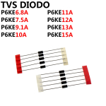 TVS DIODE P6KE6.8A P6KE7.5A P6KE9.1A P6KE10A P6KE11A P6KE12A P6KE13A P6KE15A