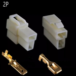 6.3mm pitch connector 1P 2P 3P 4P 6P 8P 6.3 Connector Kits Male Female Socket Plug Plug For Motorcycle Motorbike Car - Image 3