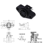 S Terminal Audio Video Din Female Socket Connector S-video PCB Mount 3/4/5/6/8/9Pin Silver Tone PS2 Circular DIN Micro Jack - Image 6