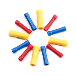 BV Crimp Terminals Butt Splice Connectors Wire Copper Insulated Electrical Straight Wire Terminal BV1.25 BV2.5 BV5.5 - Image 5