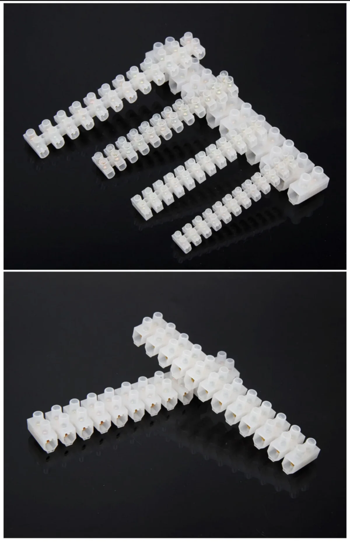 12 Position Barrier Terminal Strip Block White X3-0512 X3-1012 X3-2012 X3-3012 X3-6012 Nylon Plastic Terminal - Image 6