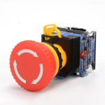 22mm emergency stop switch button mushroom head self-locking button LA38-11ZS / stop emergency power failure stop 1NO 1NO / 2NC - Image 2