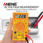 DT830B Digital Multimeter AC/DC LCD Mini Voltmeter Ammeter Ohm Tester 750/1000V High Safety Handheld Meter With Probe - Image 2