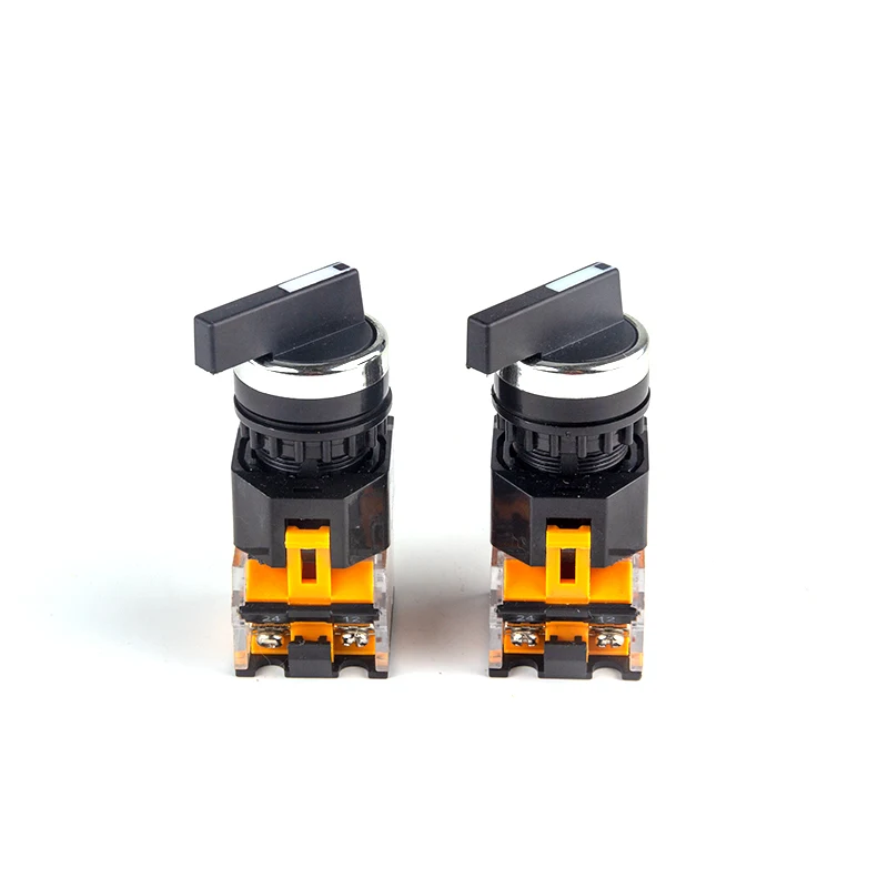 kf-S84b0c8c93b1b45dfb1ea5ff6624fbad6u-22mm-LA38-11X2-LA38-20X3-Self-locking-Latching-Long-Handle-Knob-Switch-10A-660V-2-Position.webp 22mm LA38-11X2 LA38-20X3 Self-locking/Latching Long Handle Knob Switch 10A/660V 2 Position 3 Position Selector Switch - Image 1